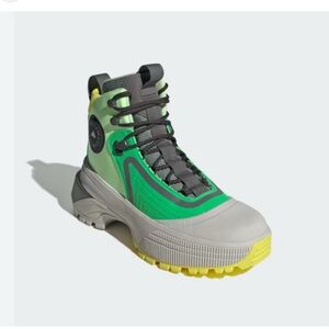Adidas Stella McCartney Terrex hiking boot solar lime chalk pearl